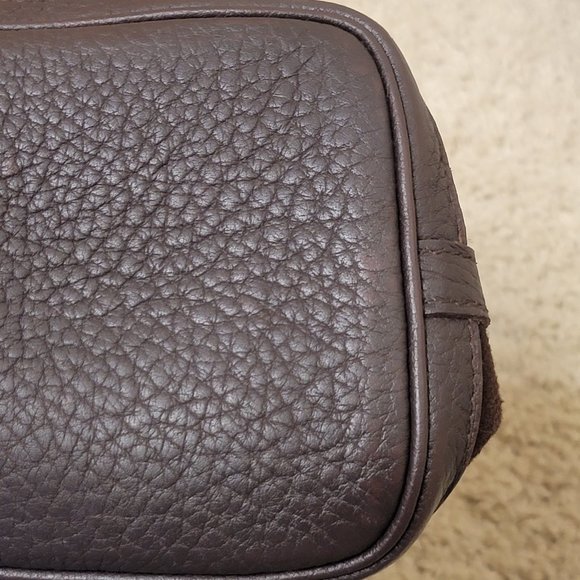 Hermes Petite Saint-Tule PM BROWN Tote Bag Canvas Leather K Engraved - Picture 11 of 16